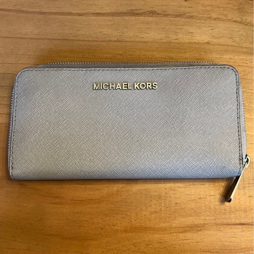 Michael Kors large zip wallet